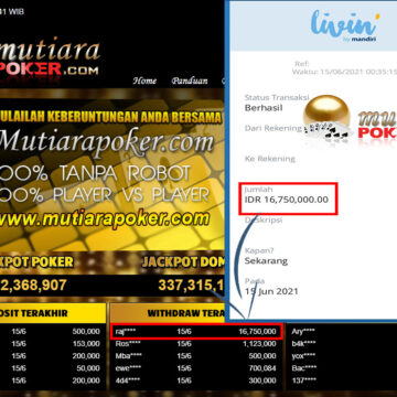 BUKTI TRANSFER 16.7 JUTA MEMBER BANDAR Q