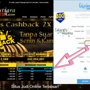 BUKTI TRANSFER 38 JUTA MEMBER BANDAR Q