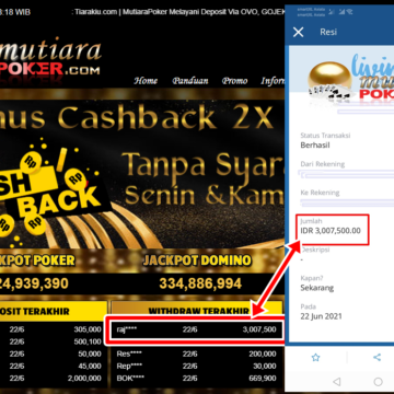 BUKTI TRANSFER 3 JUTA MEMBER BANDAR Q