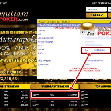 BUKTI TRANSFER 5.4 JUTA MEMBER BANDAR Q