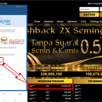 BUKTI TRANSFER 10 JUTA MEMBER BANDAR Q