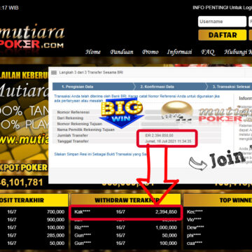 BUKTI TRANSFER 2.3 JUTA MEMBER BANDAR Q