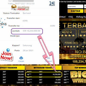 BUKTI TRANSFER 10.2 JUTA MEMBER BANDAR Q