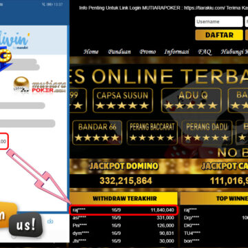 BUKTI TRANSFER 11.8 JUTA MEMBER BANDAR Q