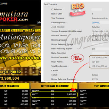 BUKTI TRANSFER 5 JUTA MEMBER BANDAR Q