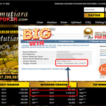 BUKTI TRANSFER 5.1 JUTA MEMBER BANDAR Q