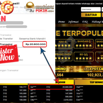 Bukti Withdraw ( 20.800.000 ) Member Setia Mutiarapoker