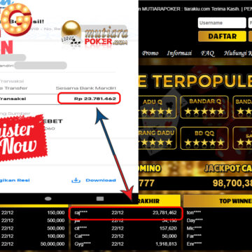 Bukti Withdraw ( 23.781.462 ) Member Setia Mutiarapoker