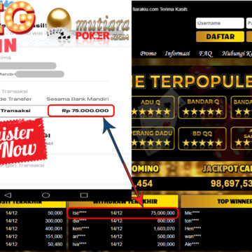 Bukti Withdraw (75.000.000 ) Member Setia Mutiarapoker