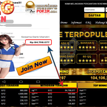 Bukti Withdraw ( 84.798.077 ) Member Setia Mutiarapoker