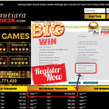 Bukti Withdraw (10.350.000) Member Setia Mutiarapoker