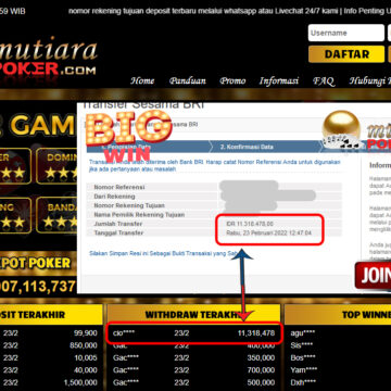 Bukti Withdraw ( 11.318.478,- ) Member Setia Mutia