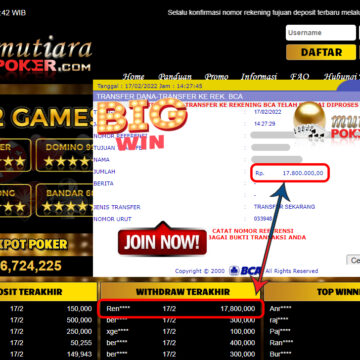 Bukti Withdraw ( 17.800.000,- ) Member Setia Mutia