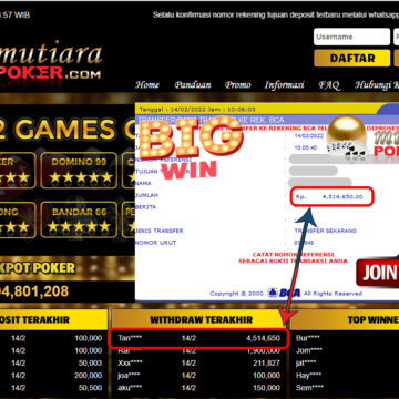 Bukti Withdraw ( 4.514.650,- ) Member Setia Mutia