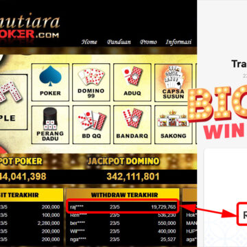 Bukti Withdraw ( 19.729.765.- ) Member Setia Mutiarapoker