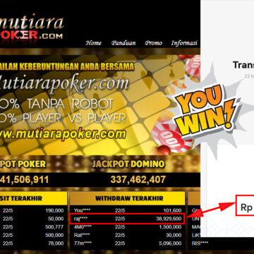 Bukti Withdraw ( 38.929.600.- ) Member Setia Mutiarapoker