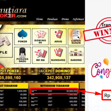 Bukti Withdraw ( 30.808.050.- ) Member Setia Mutiarapoker