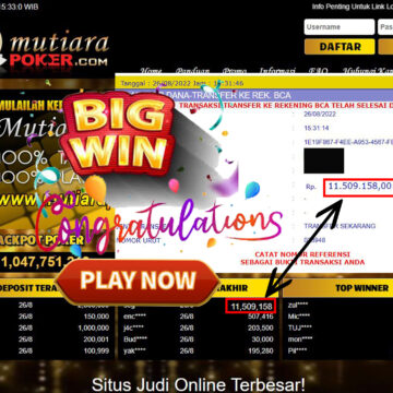 Bukti Withdraw ( 11.509.158,- ) Member Setia Mutiarapoker