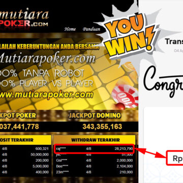 Bukti Withdraw ( 28.213.790.- ) Member Setia Mutiarapoker