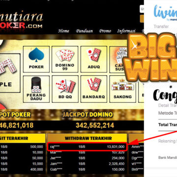 Bukti Withdraw ( 13.831.000,- ) Member Setia Mutiarapoker