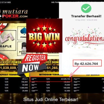 Bukti Withdraw (42.626.744,- ) Member Setia Mutiarapoker