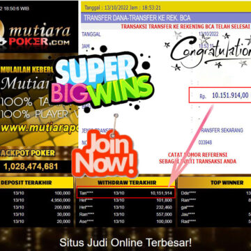 Bukti Withdraw (10.151.914- ) Member Setia Mutiarapoker