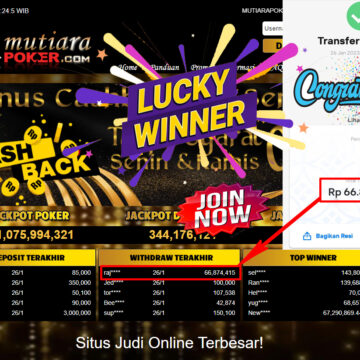 Bukti Withdraw (66.874.415.- ) Member Setia Mutiarapoker