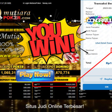 Bukti Withdraw (16.624.000- ) Member Setia Mutiarapoker