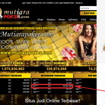 Bukti Withdraw (10,981,389- ) Member Setia Mutiarapoker