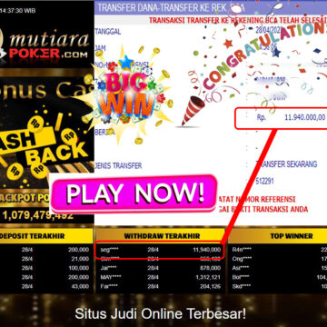 Bukti Withdraw (11,940,000- ) Member Setia Mutiarapoker