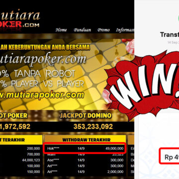 Bukti Withdraw (49.000.000,-) Member Setia Mutiarapoker