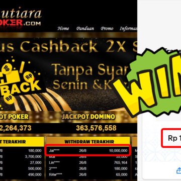 Bukti Withdraw ( 10.000.000,-) Member Setia Mutiarapoker