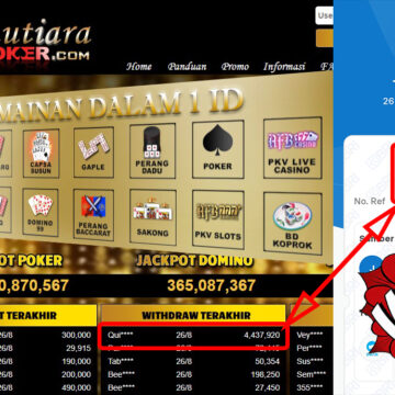 Bukti Withdraw ( 4,437,920,-) Member Setia Mutiarapoker