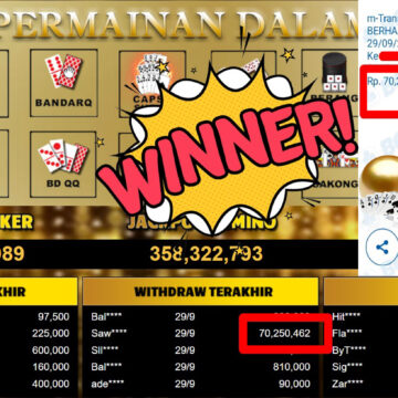 Bukti Withdraw ( 70.250.462,-) Member Setia Mutiarapoker