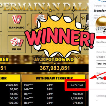 Bukti Withdraw ( 2.977.123,-) Member Setia Mutiarapoker