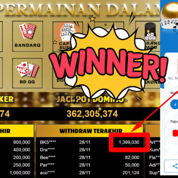 Bukti Withdraw ( 1.399.030,-) Member Setia Mutiarapoker