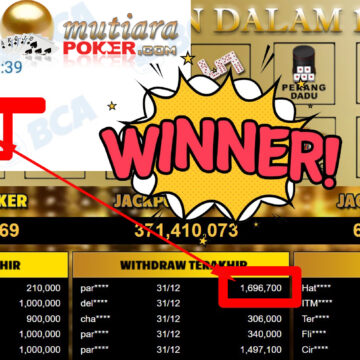 Bukti Withdraw ( 1.696.700,-) Member Setia Mutiarapoker