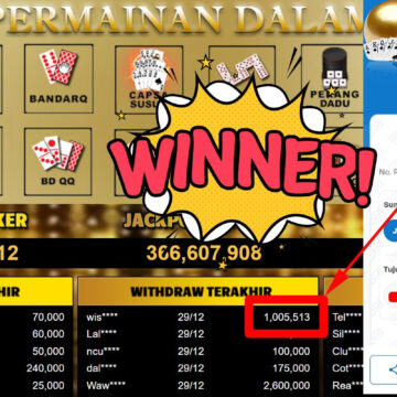 Bukti Withdraw ( 1.005.513,-) Member Setia Mutiarapoker