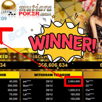 Bukti Withdraw ( 2.664.900,-) Member Setia Mutiarapoker