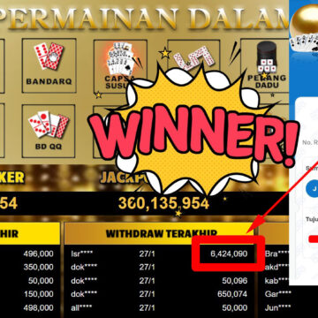 Bukti Withdraw ( 6.424.090,-) Member Setia Mutiarapoker