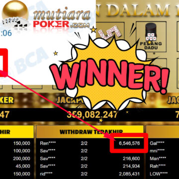 Bukti Withdraw ( 6.546.576,-) Member Setia Mutiarapoker