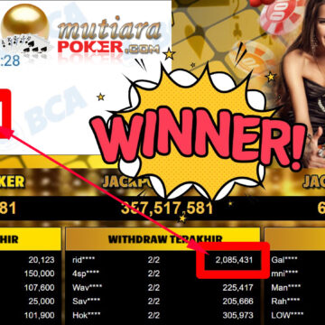 Bukti Withdraw ( 2.085.431,-) Member Setia Mutiarapoker