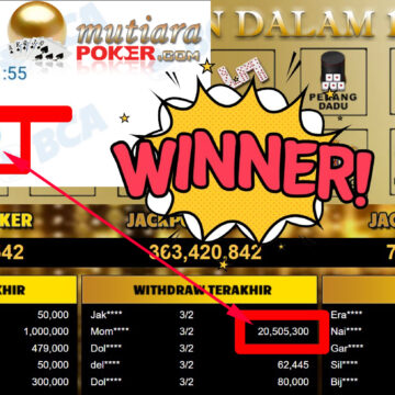 Bukti Withdraw ( 20.505.300,-) Member Setia Mutiarapoker