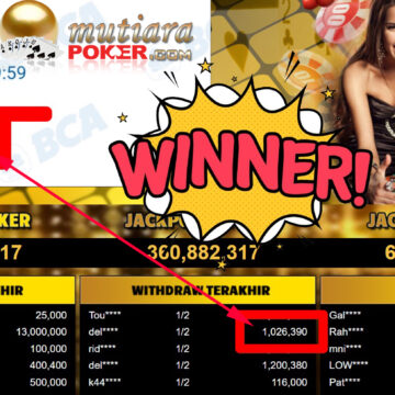 Bukti Withdraw ( 1.026.390,-) Member Setia Mutiarapoker