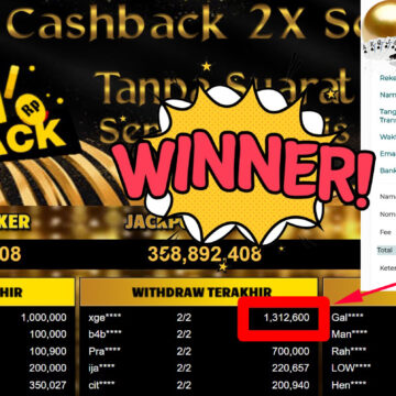 Bukti Withdraw ( 1.312.600,-) Member Setia Mutiarapoker