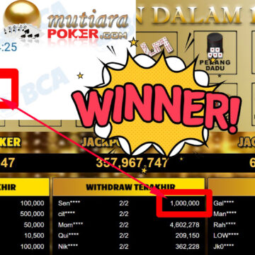 Bukti Withdraw ( 1.000.000,-) Member Setia Mutiarapoker