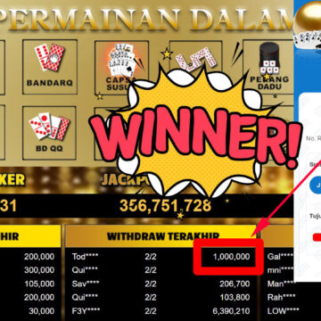 Bukti Withdraw ( 1.000.000,-) Member Setia Mutiarapoker