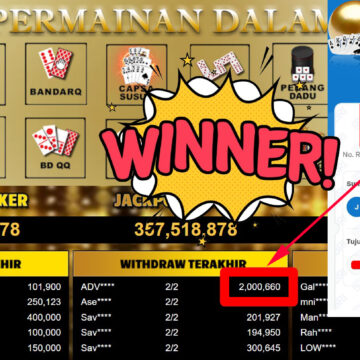 Bukti Withdraw ( 2.000.660,-) Member Setia Mutiarapoker