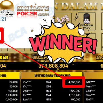 Bukti Withdraw ( 4.952.650,-) Member Setia Mutiarapoker Bukti Withdraw ( 4.952.650,-) Member Setia Mutiarapoker