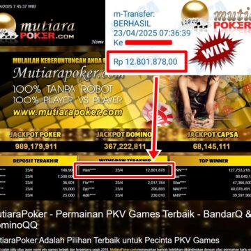 Bukti Withdraw ( 12,801,878,-) Member Setia Mutiarapoker
